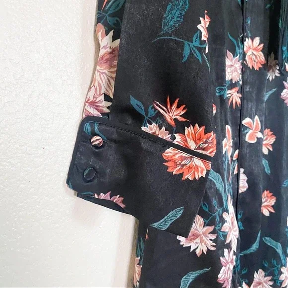 Reposhed! Chelsea28 Black Tie Knee Length Floral Dress - Picture 6 of 11